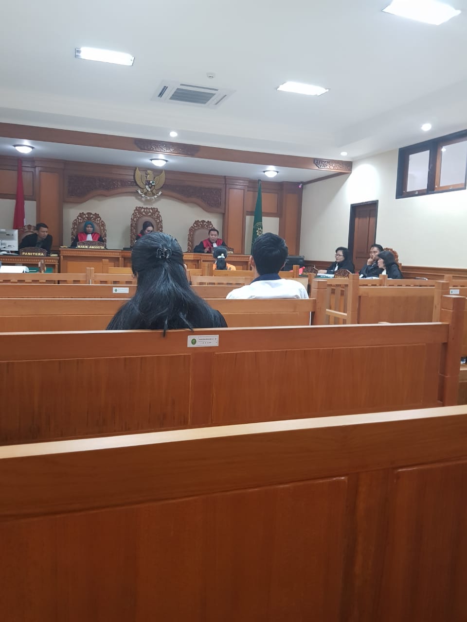 SIDANG PERKARA PEMBUNUHAN ANAK KANDUNG OLEH IBU KANDUNG DI PENGADILAN NEGERI GIANYAR AN. TERDAKWA NI LUH PUTU SEPTIAN PARMADANI